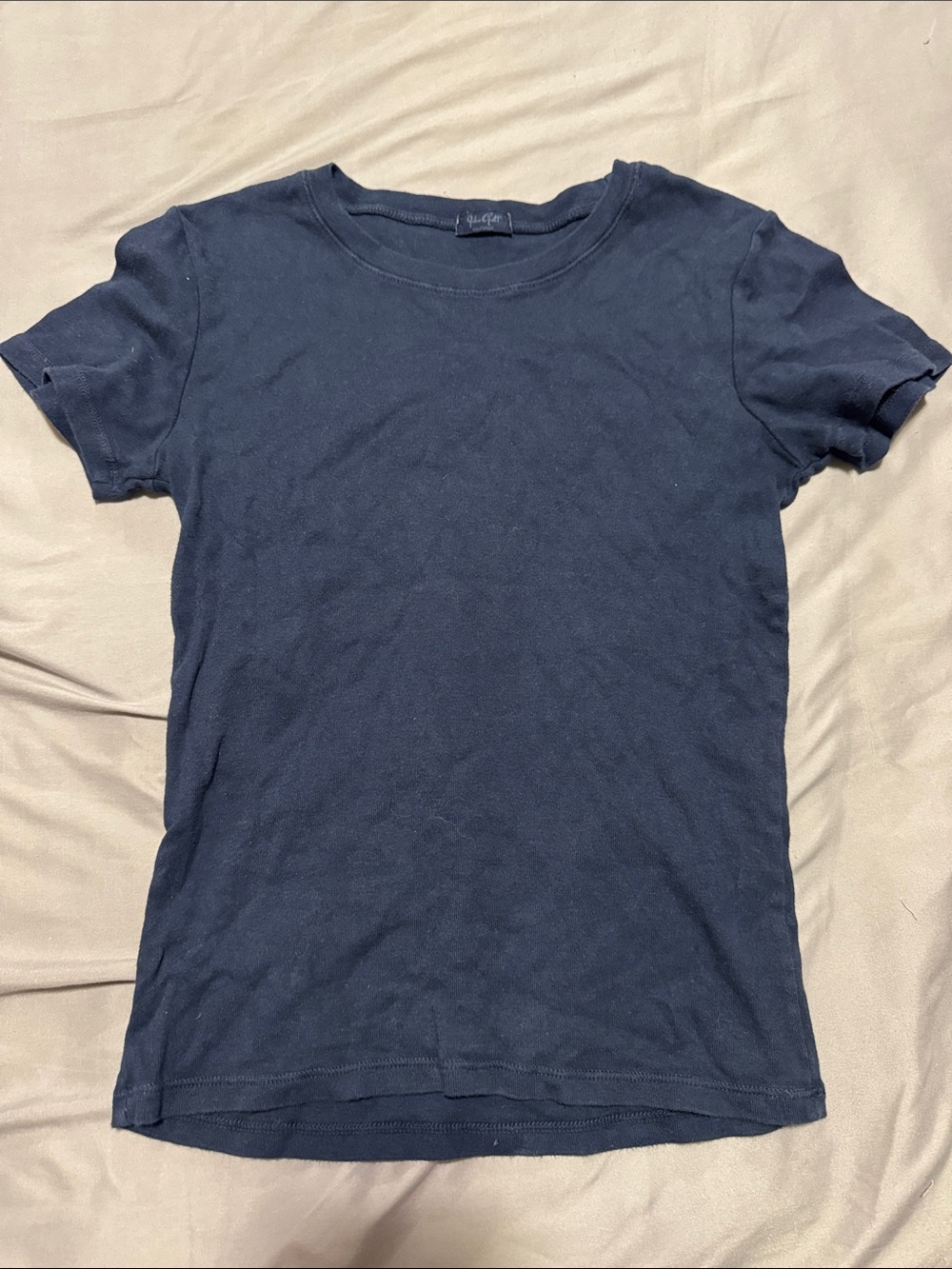 Brandy Melville Classic Navy Blue Crewneck Tee